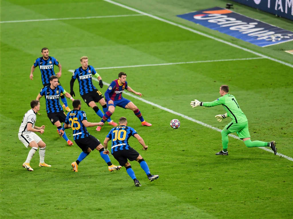 【欧冠】佐默神勇扑救，国米惊险4-3力克巴萨晋级