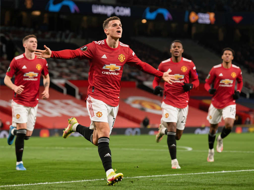 欧联决赛在望！芒特梅开二度+超远世界波，曼联7-1横扫毕巴晋级